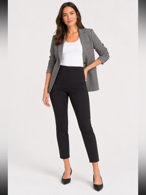 Everlane Pants Women’s Size 4 Black The Side-Zip Ankle Stretch Cotton